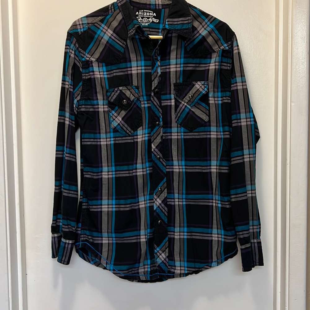 Arizona long sleeve snap down shirt